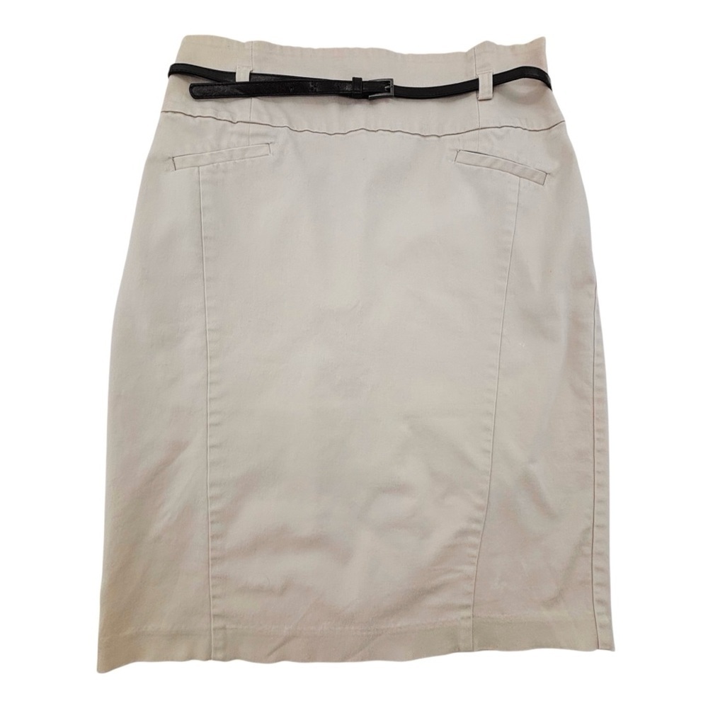 Ricki’s Women’s Tan Pencil Pull On Skirt with Seams Size 10